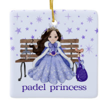 ORNAMENTO DE PADEL – PRINCESA DE PADEL ADORÁVEL EM