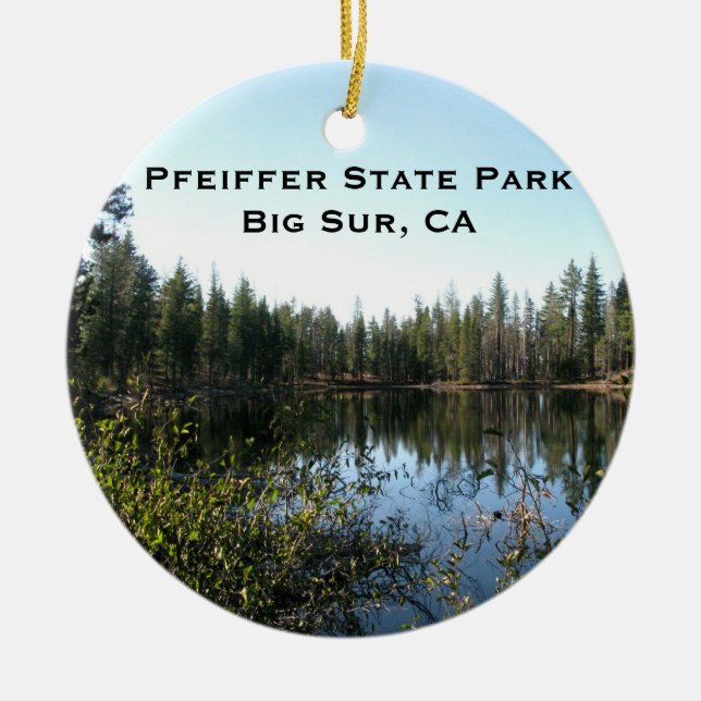 Cerâmica Ornamento de Paisagem do norte California (Frente)