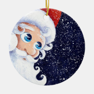 Cerâmica Ornamento de Papai Noel do Natal