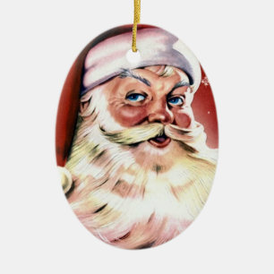 Cerâmica Ornamento de Papai Noel do Victorian