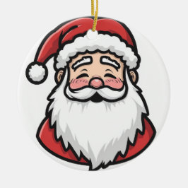 Cerâmica Ornamento de Papais noeis de Natal