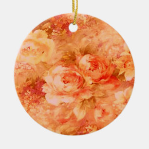 Cerâmica Ornamento de Pintura de Flor