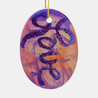 Cerâmica Ornamento de Pintura Sunset Twilight