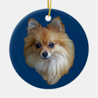 Cerâmica Ornamento de Pomeranian