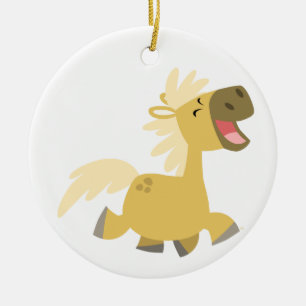 Cerâmica Ornamento de Pony de Cartoon Gelado
