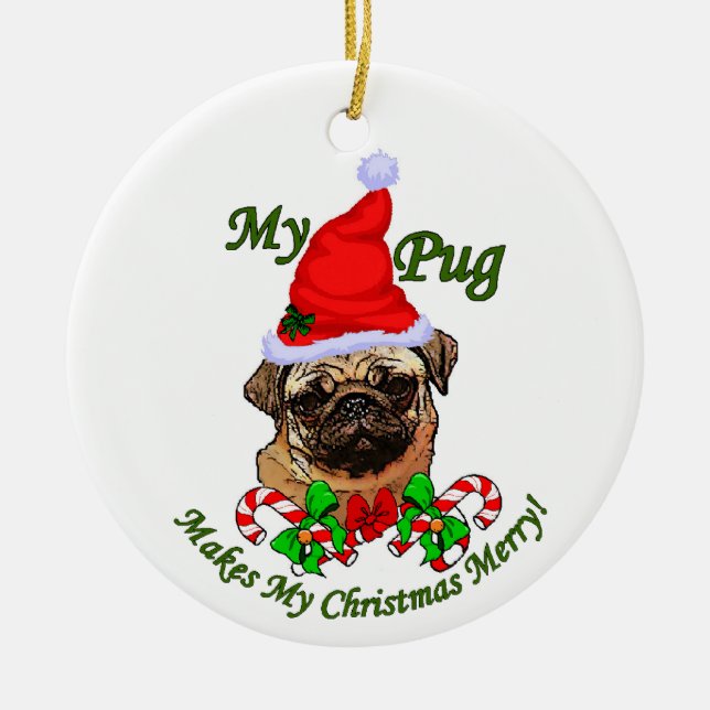 Cerâmica Ornamento de presentes de Natal (Frente)