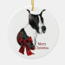 Cerâmica Ornamento de Presentes de Natal Mantle Great Dane
