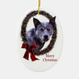 Cerâmica Ornamento de Presentes de Natal para Cães de Bovin
