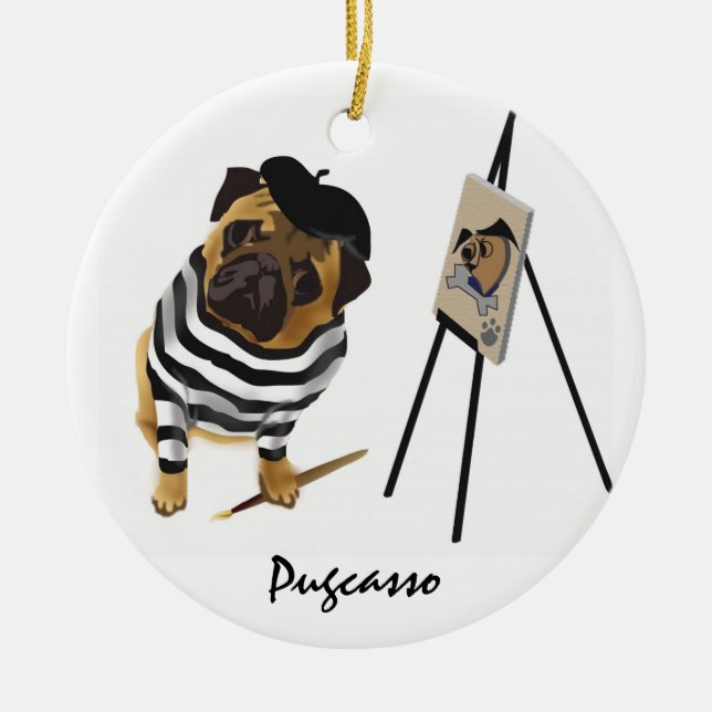 Cerâmica Ornamento de Pugcasso (Frente)