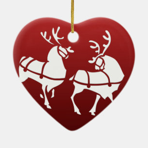 Cerâmica Ornamento de Reinado de Natal Personalizar Decora