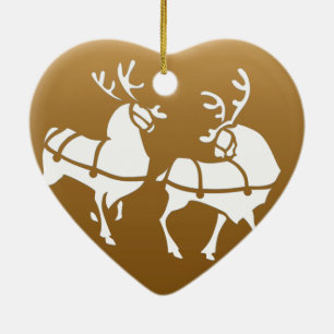 Cerâmica Ornamento de Reinado de Natal Personalizar Decoraç
