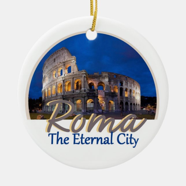 Cerâmica Ornamento de ROMA Italia (Frente)