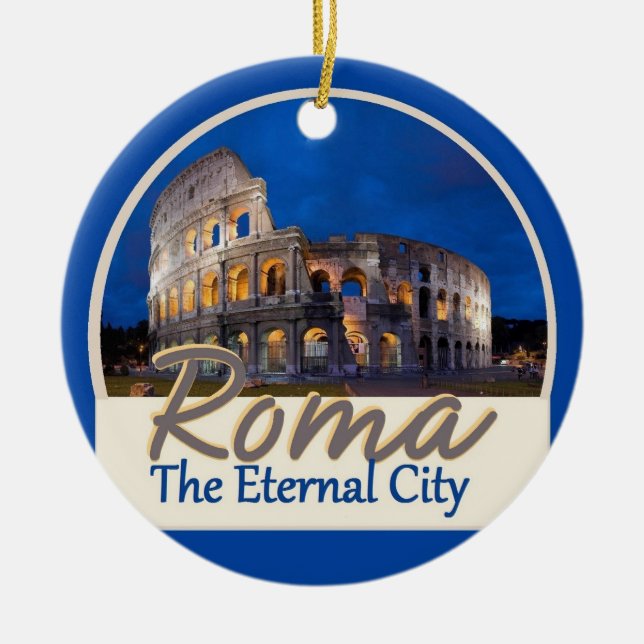 Cerâmica Ornamento de ROMA Italia (Frente)