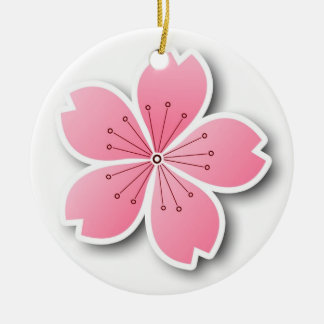 Cerâmica Ornamento de Sakura