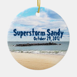 Cerâmica Ornamento de Sandy do Superstorm