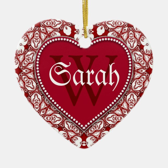 Cerâmica Ornamento de Sinais de Porta de Nome Branco Tribal (Frente)