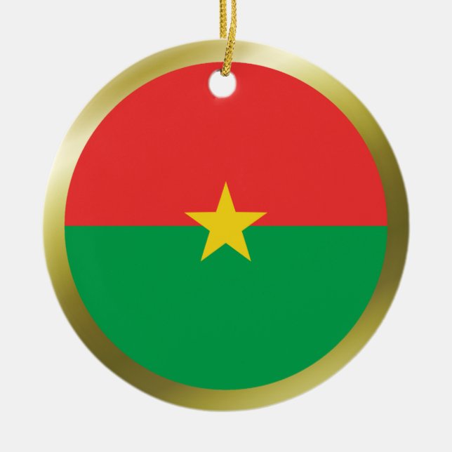 Cerâmica Ornamento de Sinalizador Burkina Faso (Frente)