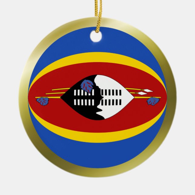 Cerâmica Ornamento de Sinalizador Eswatini (Frente)