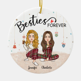 Cerâmica Ornamento de SoulSisters de Amigos Personalizados