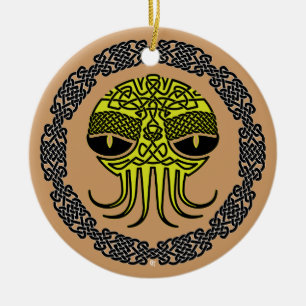Cerâmica Ornamento de Squidmas - misterioso