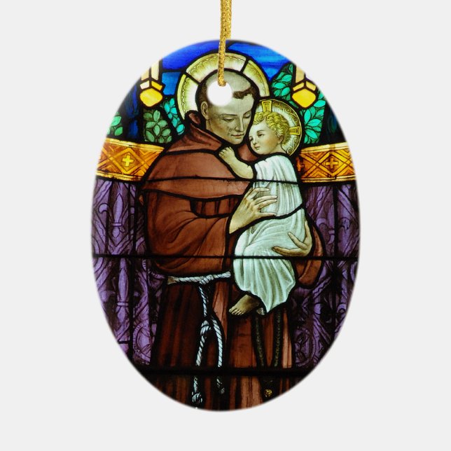 Cerâmica Ornamento de St Anthony (Frente)