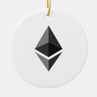 Cerâmica Ornamento de suspensão redondo de Ethereum