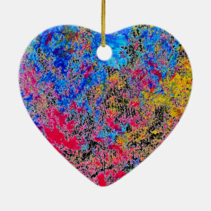 Cerâmica Ornamento de Tinta