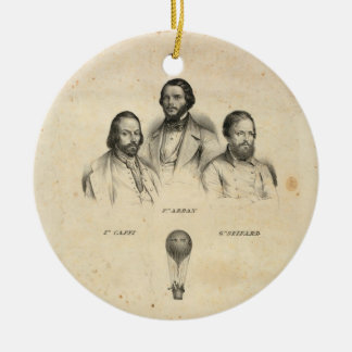 Cerâmica Ornamento de três balonistas
