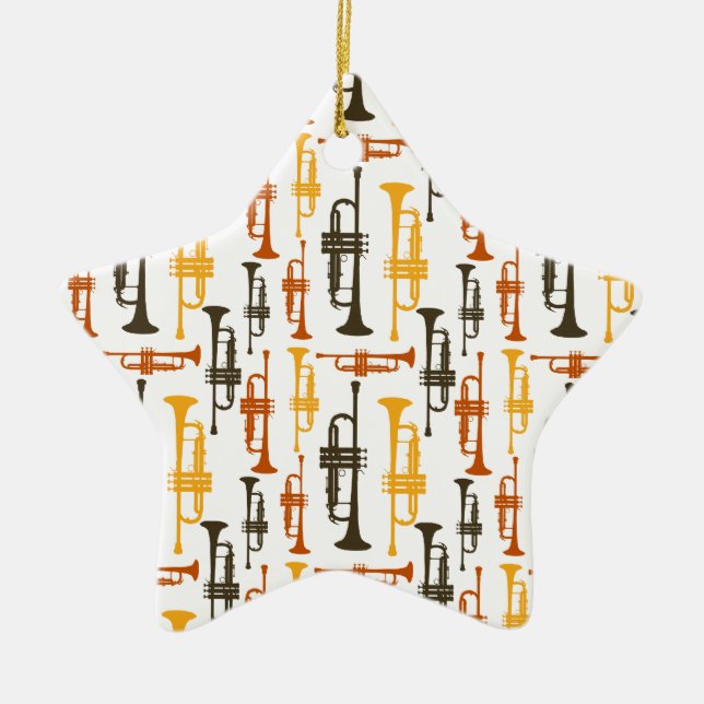 Cerâmica Ornamento de Trompete (Frente)