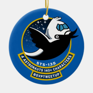 Cerâmica Ornamento de Tweetup do parque da opinião do