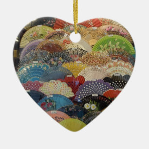 Cerâmica Ornamento de Ventiladores Espanhóis