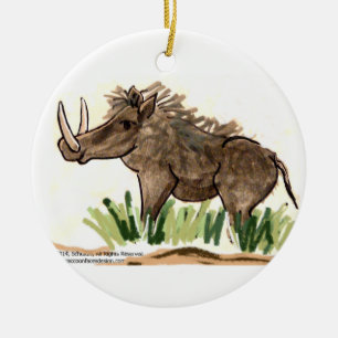 Cerâmica Ornamento de Warthog