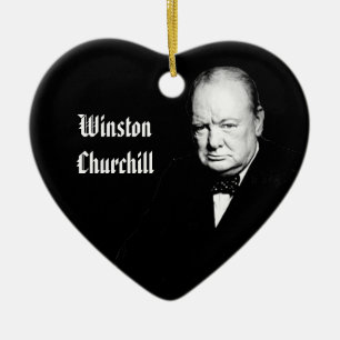 Cerâmica Ornamento de Winston Churchill