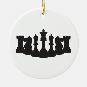 Cerâmica Ornamento de Xadrez Personalizado