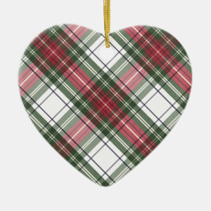 Cerâmica Ornamento de Xadrezes de Natal para Cores Vermelha