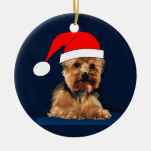 Cerâmica Ornamento de Yorkie