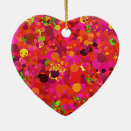 Cerâmica Ornamento decorativo de pontos Dourados e rosa ver