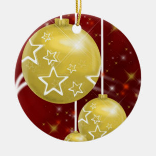 Cerâmica Ornamento do Círculo de Natal