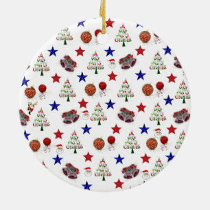 Cerâmica Ornamento do Círculo de Natal