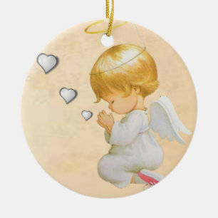 Cerâmica Ornamento do Círculo de Natal, Anjo de Natal
