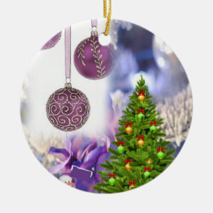 Cerâmica Ornamento do Círculo de Natal, Árvore de Natal