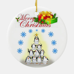 Cerâmica Ornamento do Círculo de Natal, Feliz Natal