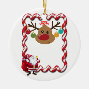 Cerâmica Ornamento do Círculo de Natal, Papais noeis