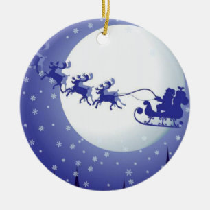 Cerâmica Ornamento do Círculo de Natal, Papais noeis