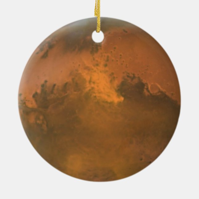 Cerâmica Ornamento do Círculo de Visualização Laranja do Ch (Traseira)
