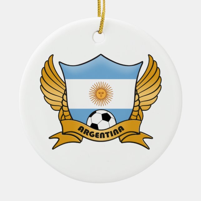 Cerâmica Ornamento do círculo do futebol de Argentina (Frente)