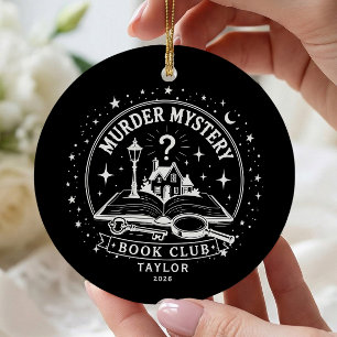 Cerâmica Ornamento do Clube do Livro de Mistério de Assassi