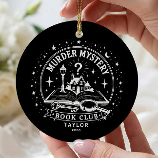 Cerâmica Ornamento do Clube do Livro de Mistério de Assassi