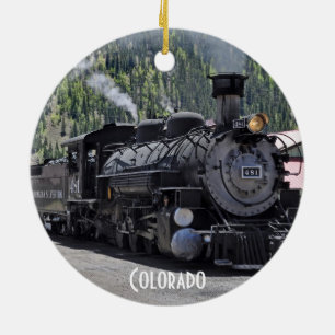 Cerâmica Ornamento do Comboio Ferroviário de Durango e Silv