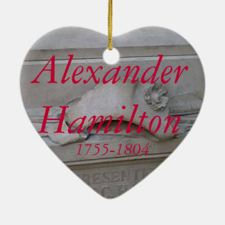 Cerâmica Ornamento do coração de Alexander Hamilton